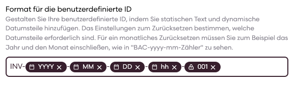 Format der ID